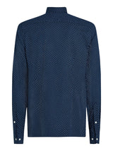 CHEMISE HOMME BRUSHED PRINT SF SHI MARINE MARINE