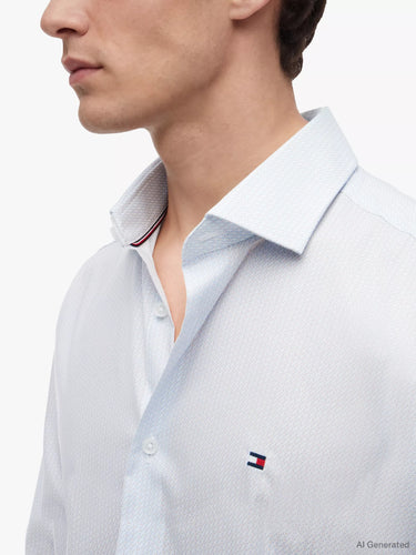 CHEMISE HOMME CL MICRO BLEU BLEU