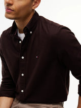 CHEMISE HOMME FLEX FLANNEL SOLID R MARRON MARRON