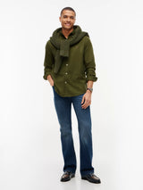 CHEMISE HOMME FLEX FLANNEL SOLID R VERT VERT