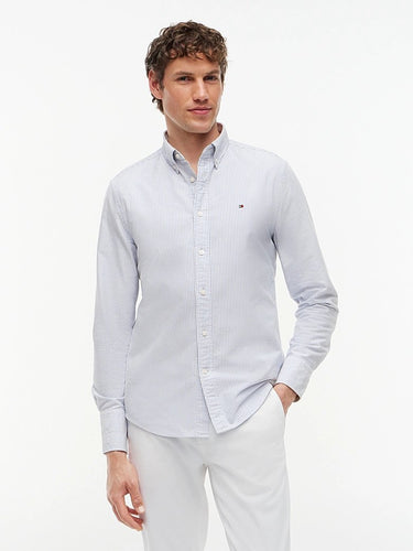 CHEMISE HOMME HERITAGE OXFORD STRI BLEU BLEU