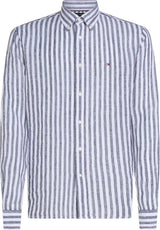 CHEMISE HOMME LINEN ESSENTIAL STRI MARINE MARINE