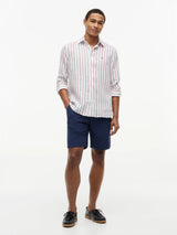 CHEMISE HOMME LINEN ROUGE ROUGE