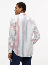 CHEMISE HOMME LINEN ROUGE ROUGE