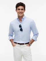 CHEMISE HOMME NY BUTTON DOWN OXFOR BLEU BLEU