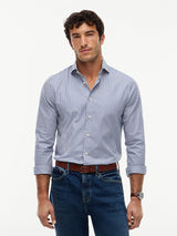 CHEMISE HOMME NY FLEX COLLAR CLSSC MARINE MARINE