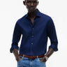 CHEMISE HOMME NY FLEX COLLAR SOLID MARINE MARINE