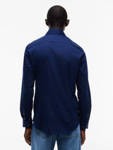 CHEMISE HOMME NY FLEX COLLAR SOLID MARINE MARINE