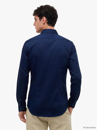 CHEMISE HOMME NY FLEX MARINE MARINE