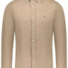CHEMISE HOMME PIGMENT DYED LI SOLI BEIGE BEIGE