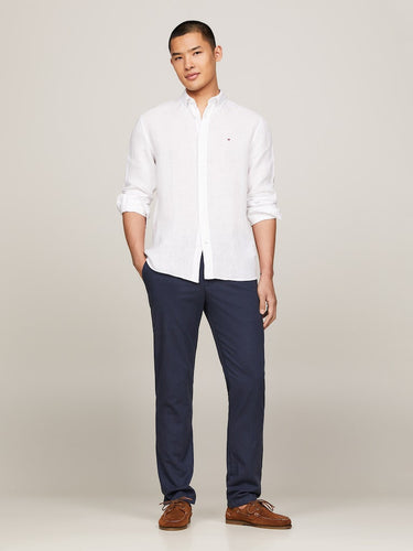 CHEMISE HOMME PIGMENT DYED LI SOLI BLANC BLANC