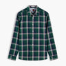 CHEMISE HOMME REG POPLIN PATTE VERT VERT