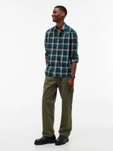 CHEMISE HOMME REG POPLIN PATTE VERT VERT