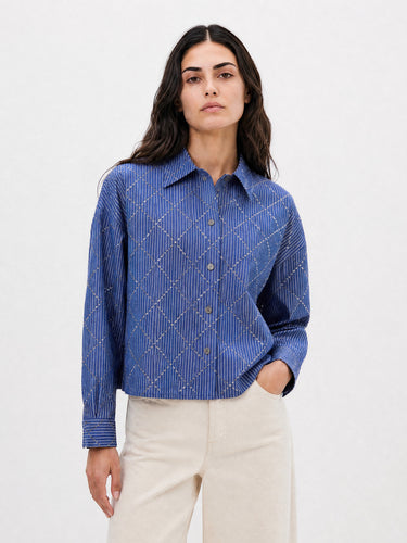 CHEMISIER FEMME CHARM BLEU BLEU