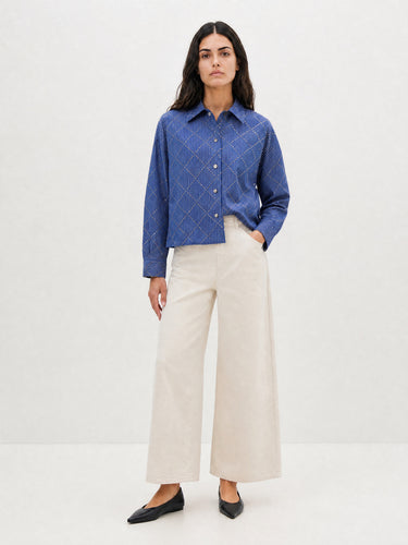 CHEMISIER FEMME CHARM BLEU BLEU