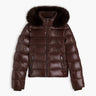 DOUDOUNE FEMME GLOSS DOWN FITTED MARRON MARRON