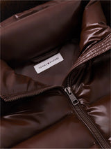 DOUDOUNE FEMME GLOSS DOWN FITTED MARRON MARRON