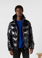 DOUDOUNE HOMME JAVA LAQUÉE NOIR NOIR