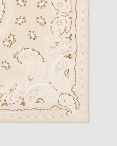 Foulard Hartford Bandana Paisley laine beige – vue 2