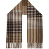ECHARPE SIGNATURE PATCHWORK CHECK MARRON MARRON
