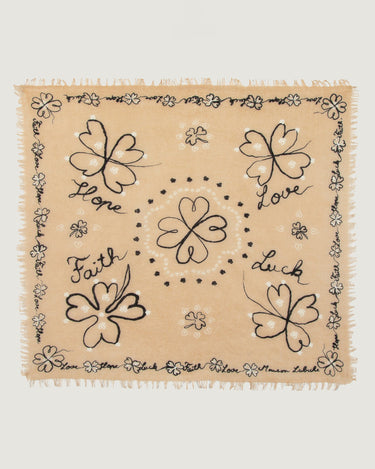 ECHARPE MIXTE BOURDALOUE CLOVER HOPE BEIGE BEIGE