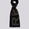 ECHARPE LOGO NOIR NOIR