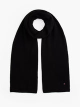 ECHARPE TH FLAG PIMA COTTON NOIR NOIR