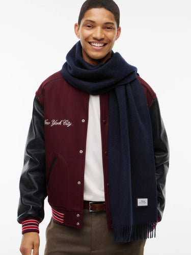 ECHARPE TH WOOL MARINE MARINE