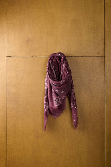 FOULARD FEMME BANDANA BURGUNDY BURGUNDY