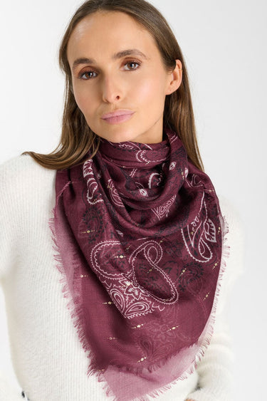 FOULARD FEMME BANDANA BURGUNDY BURGUNDY