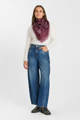 FOULARD FEMME BANDANA BURGUNDY BURGUNDY