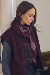 FOULARD FEMME BANDANA BURGUNDY BURGUNDY