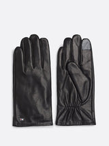 GANTS ESSENTIAL FLAG LEATH NOIR NOIR
