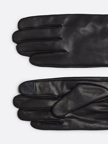 GANTS ESSENTIAL FLAG LEATH NOIR NOIR