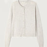 GILET FEMME COURT BOULE ML CR BOUT GRIS GRIS