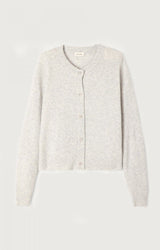 GILET FEMME COURT BOULE ML CR BOUT GRIS GRIS
