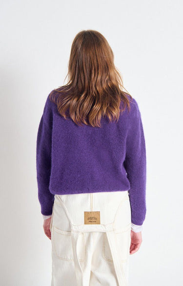 GILET FEMME COURT ML CR VIOLET VIOLET