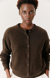 GILET FEMME OUITY CHOCO CHINE CHOCO CHINE