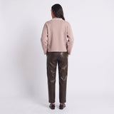 Cardigan Artlove Mirisse col claudine beige – vue 3