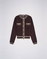 GILET FEMME CARDIGAN MARRON MARRON