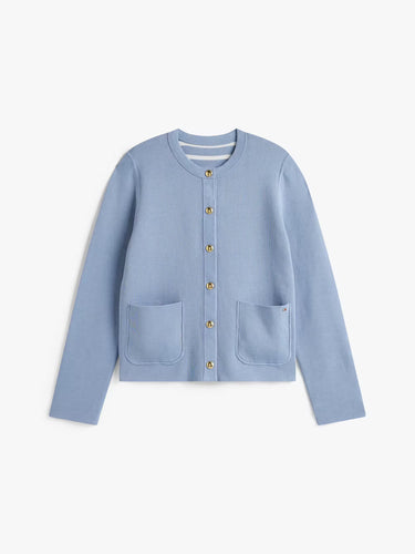 GILET FEMME CO JERSEY REVERSIBLE BLEU BLEU
