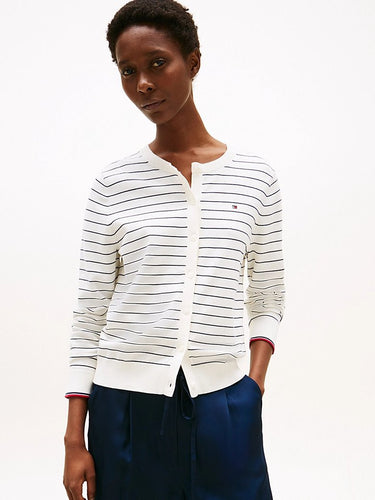 GILET FEMME CO JERSEY STITCH ECRU ECRU