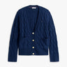 GILET FEMME SOFT WOOL CABLE MARINE MARINE