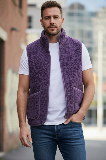GILET MIXTE PEPITKO VIOLET