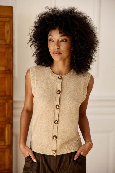 GILET SM FEMME MORINI BEIGE BEIGE