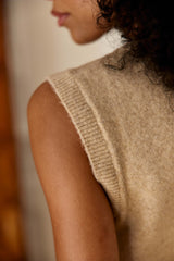 GILET SM FEMME MORINI BEIGE BEIGE