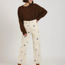 JEANS FEMME POLA STRAIGHT ANKLE BEIGE BEIGE