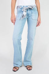 JEANS FEMME FLARE DENIM LT DENIM LT