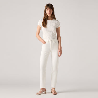 JEANS FEMME 724 HR STRAIGHT CLOUD DANCER BLANC BLANC