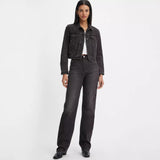 JEANS FEMME RIBCAGE FUL LENGHT NOIR DELAVE NOIR DELAVE